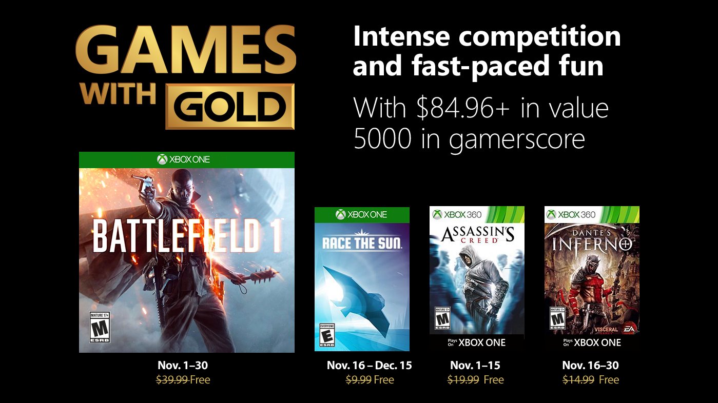 November’s Games With Gold titles have been announced Eggplante!