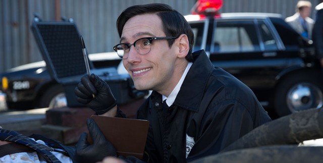 Edward Nygma enjoys his job as a crime scene investigator a bit too much.