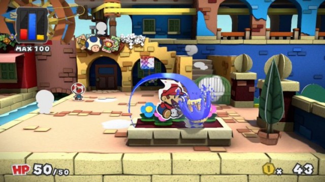 Paper Mario Color Splash - Gameplay